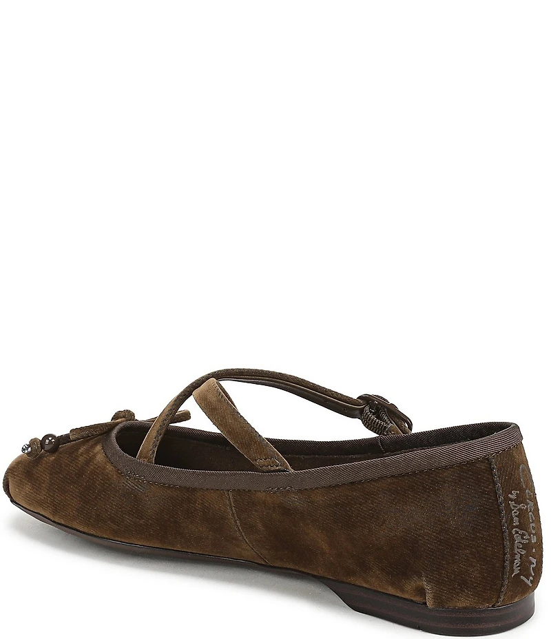 Circus NY by Sam Edelman Zuri Washed Velvet Bow Ballerina Flats