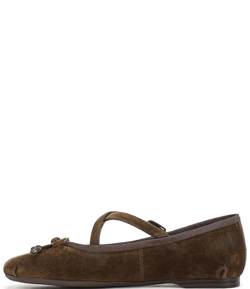 Circus NY by Sam Edelman Zuri Washed Velvet Bow Ballerina Flats
