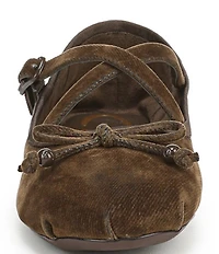 Circus NY by Sam Edelman Zuri Washed Velvet Bow Ballerina Flats