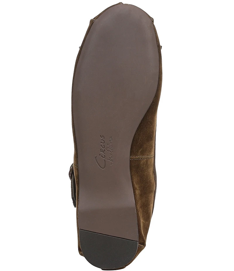 Circus NY by Sam Edelman Zuri Washed Velvet Bow Ballerina Flats