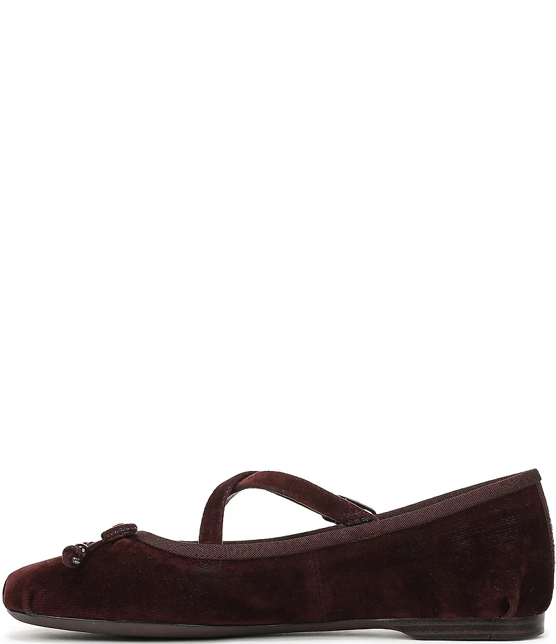 Circus NY by Sam Edelman Zuri Washed Velvet Bow Ballerina Flats