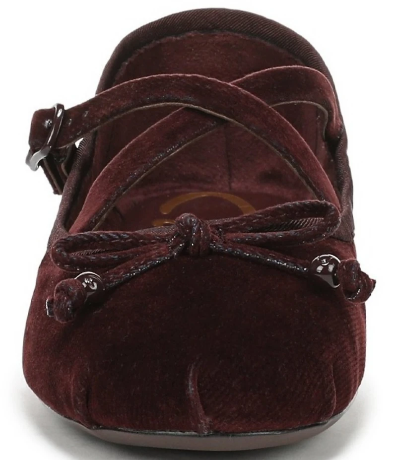 Circus NY by Sam Edelman Zuri Washed Velvet Bow Ballerina Flats