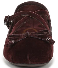 Circus NY by Sam Edelman Zuri Washed Velvet Bow Ballerina Flats