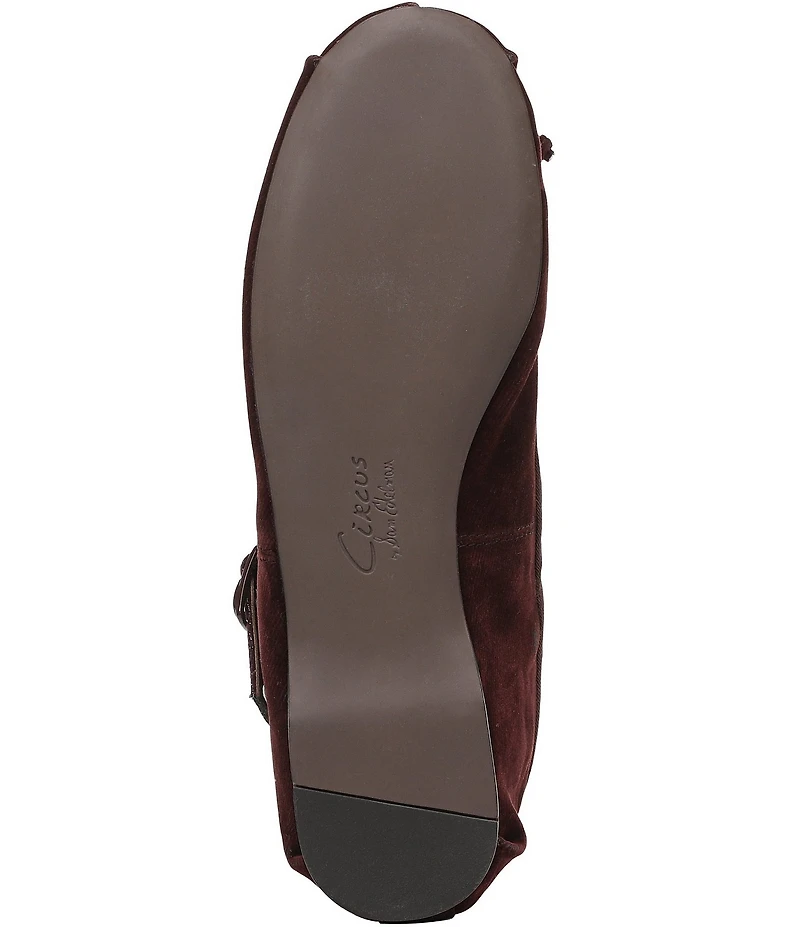Circus NY by Sam Edelman Zuri Washed Velvet Bow Ballerina Flats
