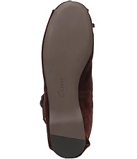 Circus NY by Sam Edelman Zuri Washed Velvet Bow Ballerina Flats