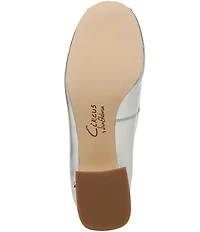 Circus NY by Sam Edelman Della Leather Ballet Ankle Wrap Block Heel Pumps