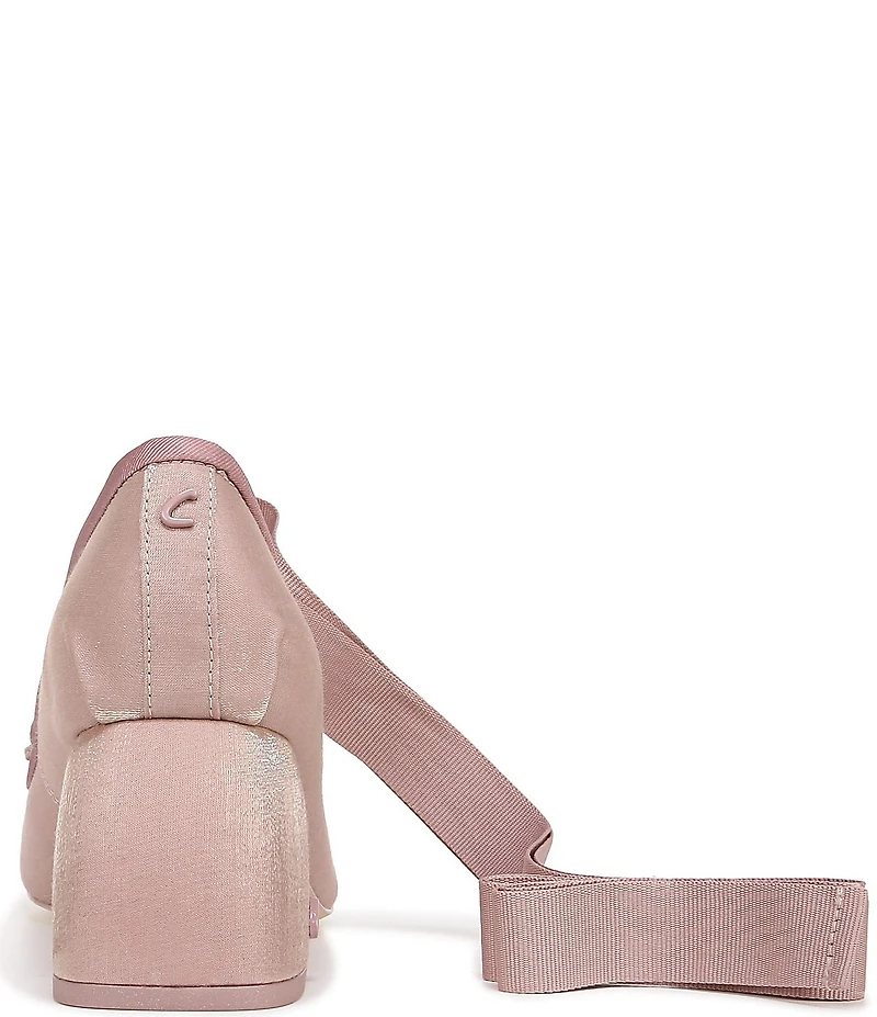 Circus NY by Sam Edelman Della Ballet Ankle Wrap Block Heel Shimmer Pumps