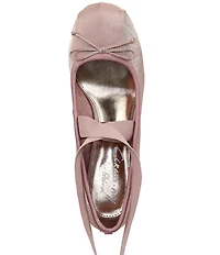 Circus NY by Sam Edelman Della Ballet Ankle Wrap Block Heel Shimmer Pumps