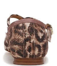 Circus NY by Sam Edelman Zuri Leopard Print Bow Mary Jane Ballerina Flats