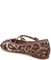 Circus NY by Sam Edelman Zuri Leopard Print Bow Mary Jane Ballerina Flats