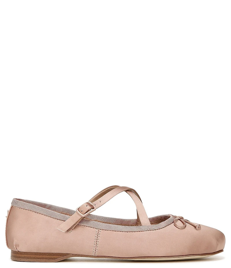 Circus NY by Sam Edelman Zuri Satin Bow Mary Jane Ballerina Flats
