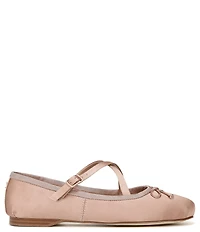 Circus NY by Sam Edelman Zuri Satin Bow Mary Jane Ballerina Flats
