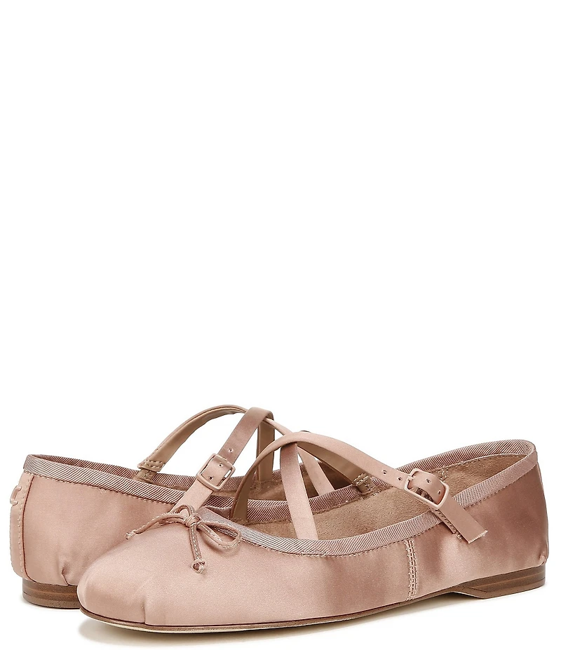Circus NY by Sam Edelman Zuri Satin Bow Mary Jane Ballerina Flats