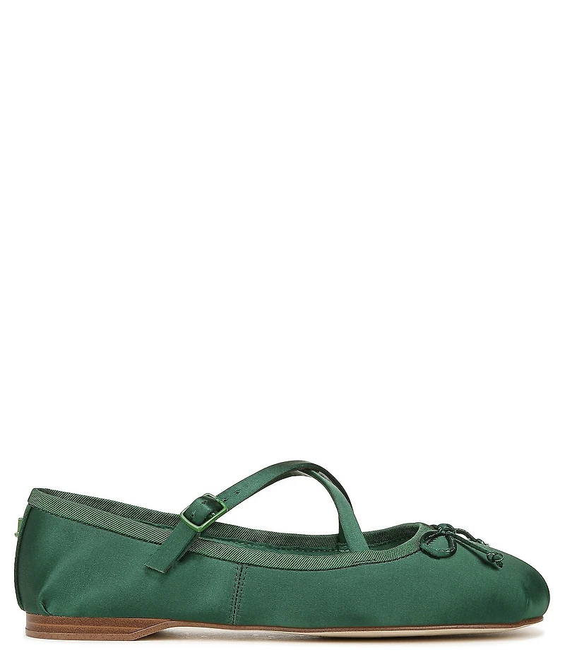 Circus NY by Sam Edelman Zuri Satin Bow Mary Jane Ballerina Flats