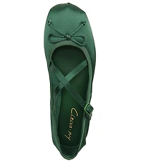 Circus NY by Sam Edelman Zuri Satin Bow Mary Jane Ballerina Flats