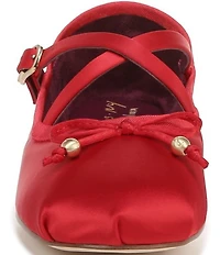 Circus NY by Sam Edelman Zuri Satin Bow Mary Jane Ballerina Flats