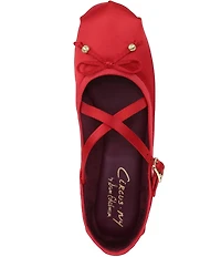 Circus NY by Sam Edelman Zuri Satin Bow Mary Jane Ballerina Flats
