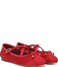 Circus NY by Sam Edelman Zuri Satin Bow Mary Jane Ballerina Flats