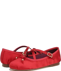 Circus NY by Sam Edelman Zuri Satin Bow Mary Jane Ballerina Flats