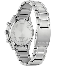 Citizen Men's Blue Dial Eco-Drive Water Resistance 100 Titanium Bracelet Watch