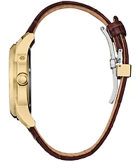 Citizen Men's Calendrier Chronograph Brown Leather Strap Watch