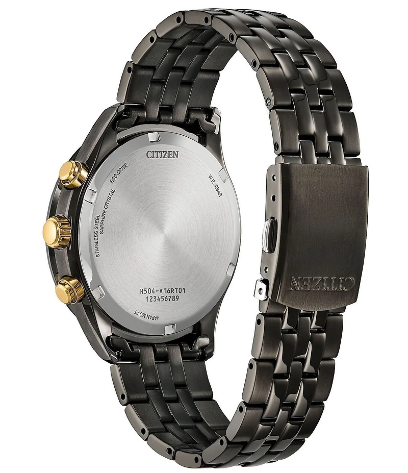 Citizen Men's Classic Chronograph Grey Tone Stainless Steel Bracelet Watch
