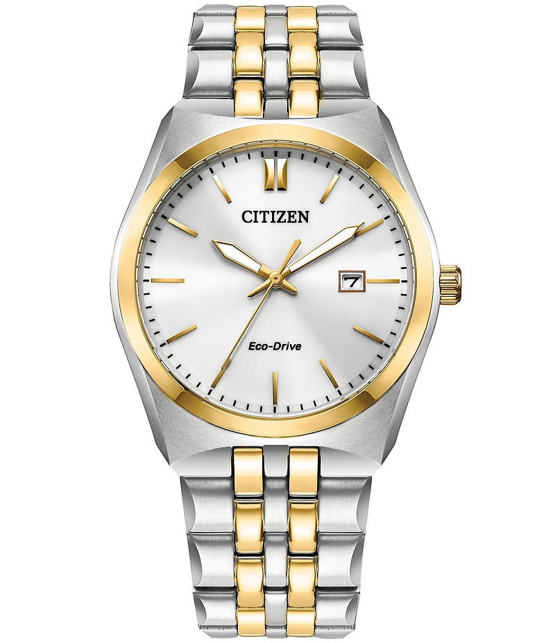 Citizen Men's Corso Three Hand Two Tone Stainless Steel Bracelet Watch