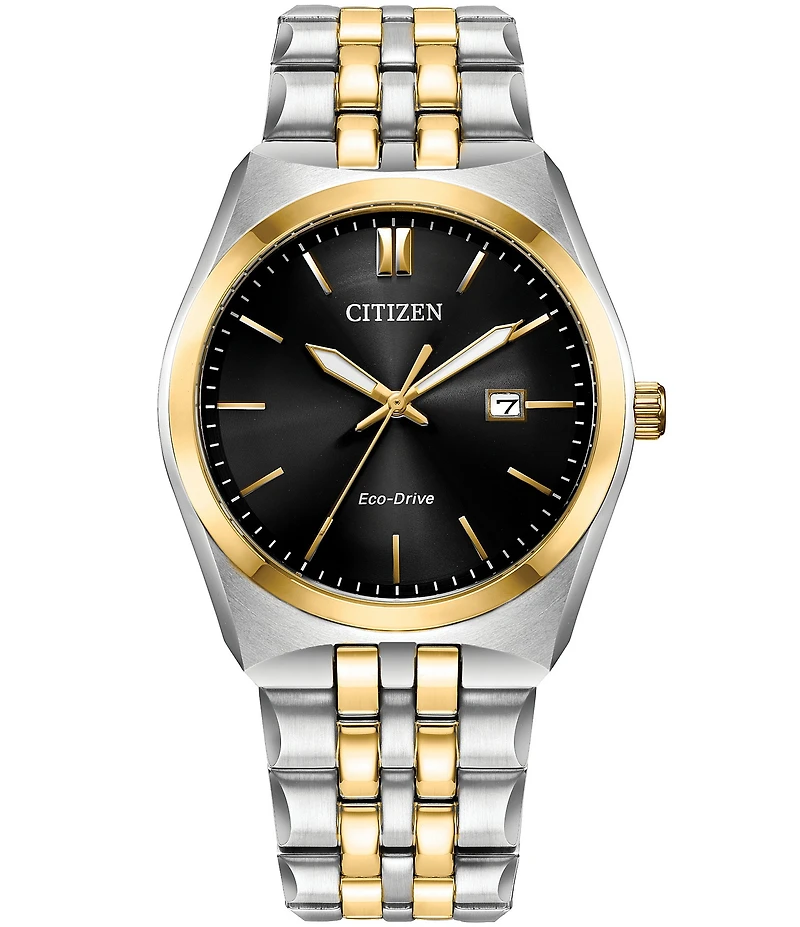 Citizen Men's Corso Three Hand Two Tone Stainless Steel Bracelet Watch