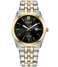 Citizen Men's Corso Three Hand Two Tone Stainless Steel Bracelet Watch