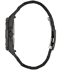 Citizen Men's Eco-Drive Sport Brycen Quartz Three Hand Black Tone Stainless Steel Bracelet Watch