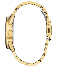Citizen Men's Eco-Drive Three Hand Gold Tone Stainless Steel Bracelet Watch