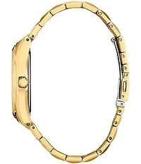 Citizen Men's Eco Drive Three Hand Gold Tone Stainless Steel Watch