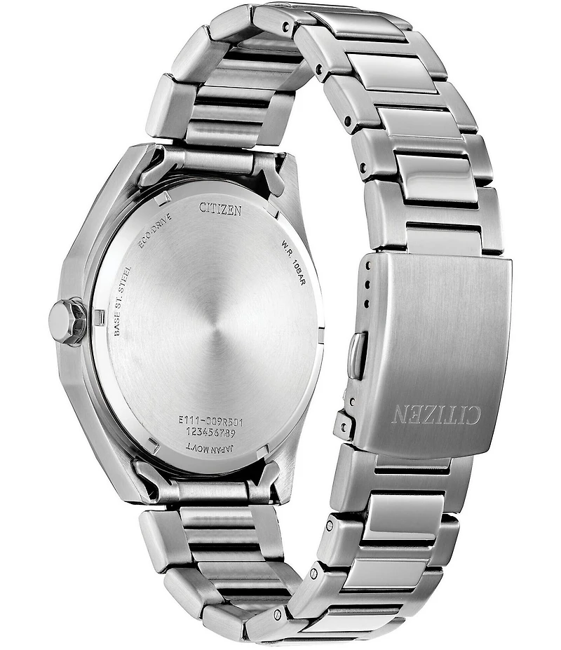 Citizen Men's Eco Drive Weekender Three Hand Stainless Steel Watch