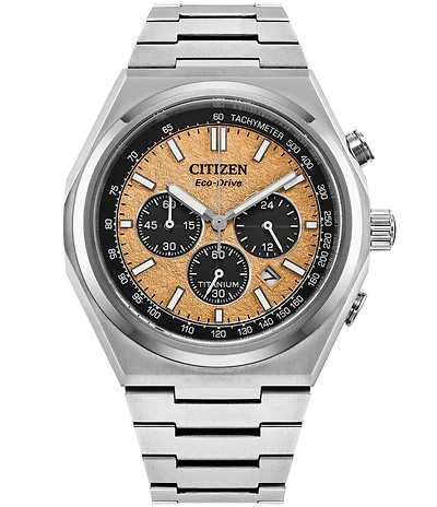 Citizen Men's Eco WR100 Chronograph Titanium Bracelet Watch