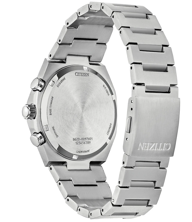 Citizen Men's Eco WR100 Chronograph Titanium Bracelet Watch