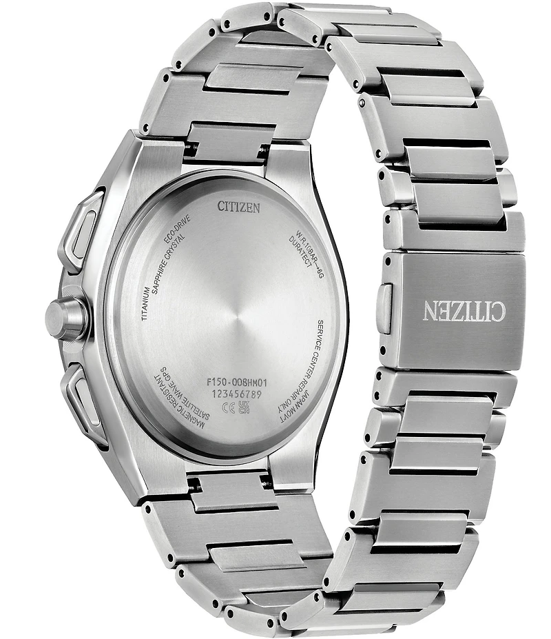 Citizen Men's Eco WR100 Satellite Wave Analog Titanium Bracelet Watch