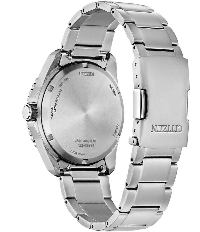 Citizen Men's Eco WR100 Three Hand Titanium Bracelet Watch