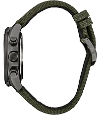 Citizen Men's Eco WR200 Chronograph Green Fabric Strap Watch