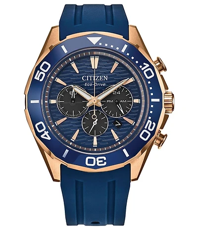 Citizen Men's Endeavor Chronograph Blue Strap Watch