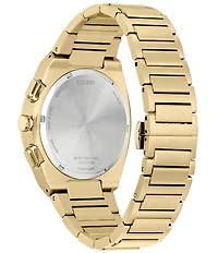 Citizen Men's Gold Eco-Drive Water Resistance 50 Stainless Steel Bracelet Watch