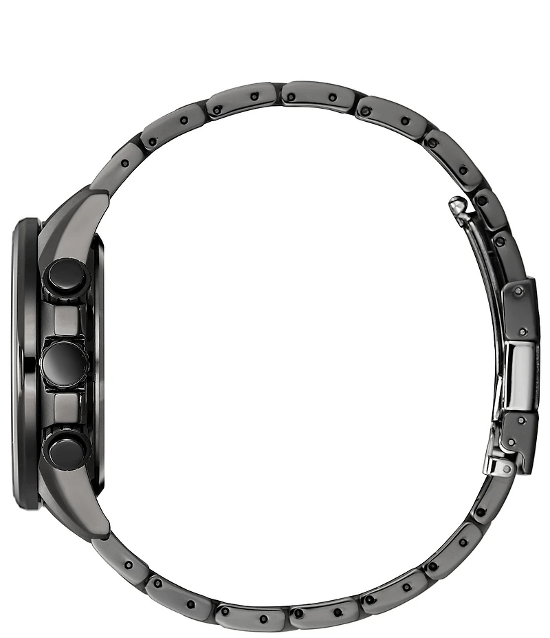 Citizen Men's PCAT Atomic Timekeeping Chronograph Grey Stainless Steel Bracelet Watch