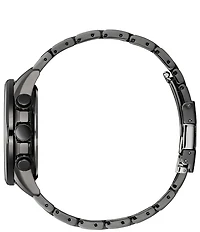 Citizen Men's PCAT Atomic Timekeeping Chronograph Grey Stainless Steel Bracelet Watch
