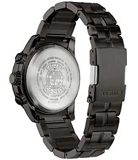 Citizen Men's PCAT Atomic Timekeeping Chronograph Grey Stainless Steel Bracelet Watch