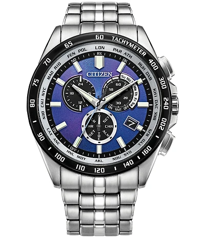 Citizen Men's PCAT Chronograph Stainless Steel Bracelet Watch