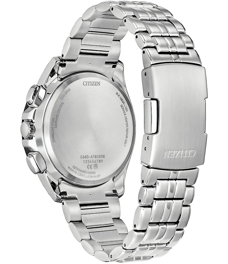 Citizen Men's PCAT Chronograph Stainless Steel Bracelet Watch