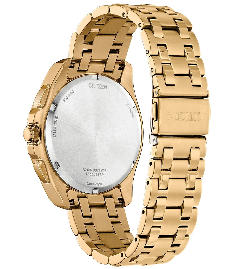 Citizen Men's Peyten Chronograph Gold Stainless Steel Bracelet Watch