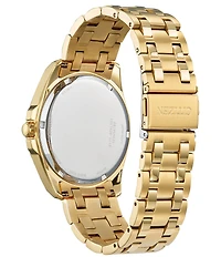 Citizen Men's Peyton Three Hand Gold Stainless Steel Bracelet Watch