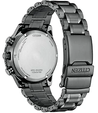 Citizen Men's Promaster Air Ana-Digi Grey Tone Stainless Steel Bracelet Watch