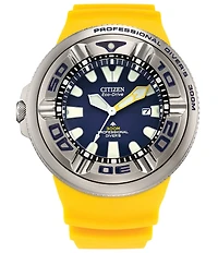 Citizen Men's Promaster Dive Ecozilla Analog Yellow Strap Watch