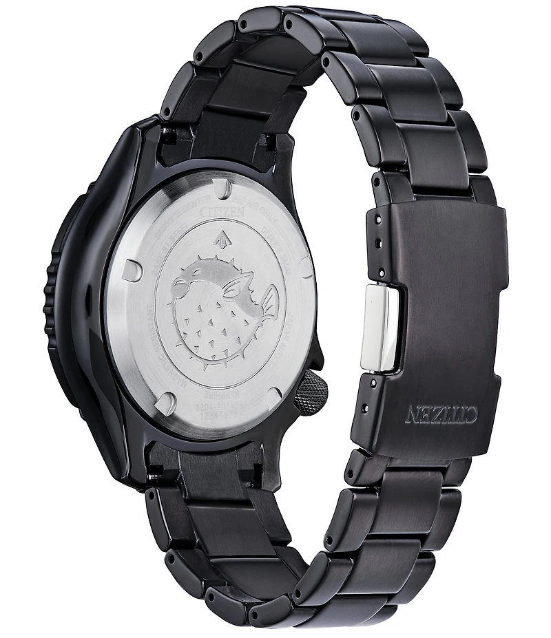 Citizen Men's Promaster Dive Three Hand Automatic Black Stainless Steel Bracelet Watch
